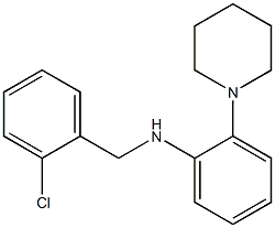 N-[(2-chlorophenyl)methyl]-2-(piperidin-1-yl)aniline 结构式