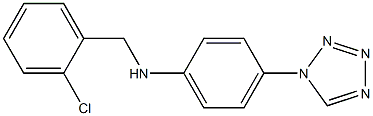 N-[(2-chlorophenyl)methyl]-4-(1H-1,2,3,4-tetrazol-1-yl)aniline 结构式