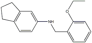 N-[(2-ethoxyphenyl)methyl]-2,3-dihydro-1H-inden-5-amine Structure