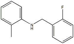 N-[(2-fluorophenyl)methyl]-2-methylaniline Struktur