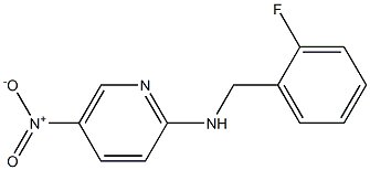 N-[(2-fluorophenyl)methyl]-5-nitropyridin-2-amine,,结构式