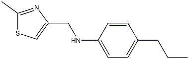  N-[(2-methyl-1,3-thiazol-4-yl)methyl]-4-propylaniline