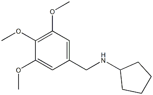 N-[(3,4,5-trimethoxyphenyl)methyl]cyclopentanamine Struktur