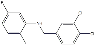 N-[(3,4-dichlorophenyl)methyl]-5-fluoro-2-methylaniline,,结构式