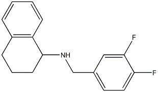 N-[(3,4-difluorophenyl)methyl]-1,2,3,4-tetrahydronaphthalen-1-amine 化学構造式