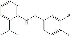 N-[(3,4-difluorophenyl)methyl]-2-(propan-2-yl)aniline Structure