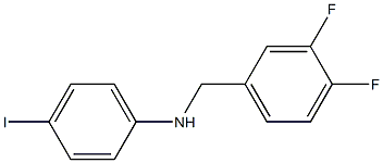 N-[(3,4-difluorophenyl)methyl]-4-iodoaniline Struktur