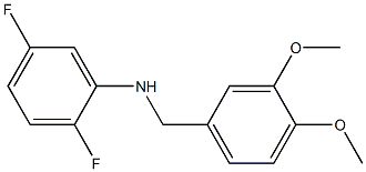 N-[(3,4-dimethoxyphenyl)methyl]-2,5-difluoroaniline 化学構造式