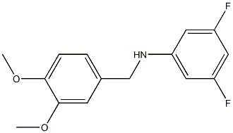 N-[(3,4-dimethoxyphenyl)methyl]-3,5-difluoroaniline Structure