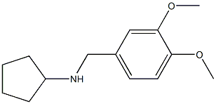 N-[(3,4-dimethoxyphenyl)methyl]cyclopentanamine Structure