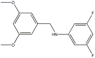 N-[(3,5-dimethoxyphenyl)methyl]-3,5-difluoroaniline 结构式