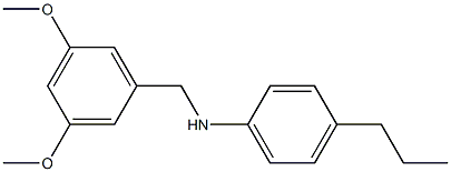 N-[(3,5-dimethoxyphenyl)methyl]-4-propylaniline Structure