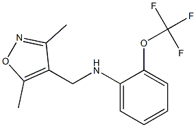 N-[(3,5-dimethyl-1,2-oxazol-4-yl)methyl]-2-(trifluoromethoxy)aniline Structure