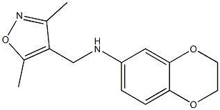 N-[(3,5-dimethyl-1,2-oxazol-4-yl)methyl]-2,3-dihydro-1,4-benzodioxin-6-amine Structure