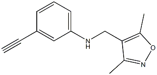 N-[(3,5-dimethyl-1,2-oxazol-4-yl)methyl]-3-ethynylaniline Structure