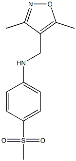 N-[(3,5-dimethyl-1,2-oxazol-4-yl)methyl]-4-methanesulfonylaniline Structure