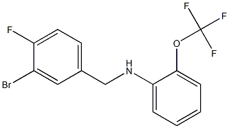  N-[(3-bromo-4-fluorophenyl)methyl]-2-(trifluoromethoxy)aniline