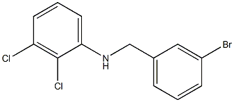 N-[(3-bromophenyl)methyl]-2,3-dichloroaniline Struktur