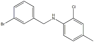 N-[(3-bromophenyl)methyl]-2-chloro-4-methylaniline Structure