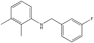 N-[(3-fluorophenyl)methyl]-2,3-dimethylaniline 结构式