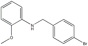 N-[(4-bromophenyl)methyl]-2-methoxyaniline,,结构式
