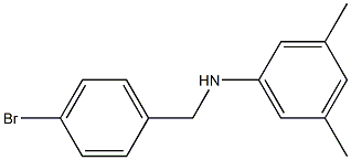 N-[(4-bromophenyl)methyl]-3,5-dimethylaniline Struktur