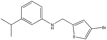 N-[(4-bromothiophen-2-yl)methyl]-3-(propan-2-yl)aniline Struktur