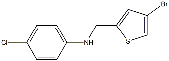 N-[(4-bromothiophen-2-yl)methyl]-4-chloroaniline Struktur