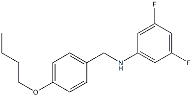 N-[(4-butoxyphenyl)methyl]-3,5-difluoroaniline,,结构式