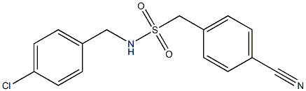 N-[(4-chlorophenyl)methyl](4-cyanophenyl)methanesulfonamide Structure