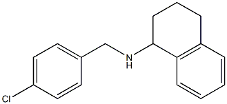 N-[(4-chlorophenyl)methyl]-1,2,3,4-tetrahydronaphthalen-1-amine Struktur