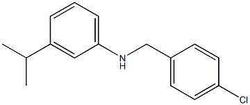 N-[(4-chlorophenyl)methyl]-3-(propan-2-yl)aniline