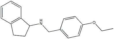 N-[(4-ethoxyphenyl)methyl]-2,3-dihydro-1H-inden-1-amine Structure