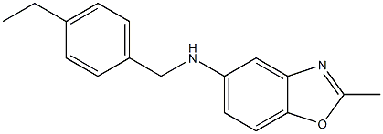 N-[(4-ethylphenyl)methyl]-2-methyl-1,3-benzoxazol-5-amine 结构式