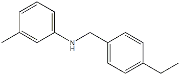 N-[(4-ethylphenyl)methyl]-3-methylaniline Structure