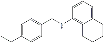 N-[(4-ethylphenyl)methyl]-5,6,7,8-tetrahydronaphthalen-1-amine 化学構造式