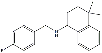 N-[(4-fluorophenyl)methyl]-4,4-dimethyl-1,2,3,4-tetrahydronaphthalen-1-amine,,结构式