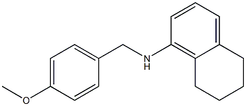 N-[(4-methoxyphenyl)methyl]-5,6,7,8-tetrahydronaphthalen-1-amine,,结构式