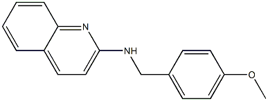N-[(4-methoxyphenyl)methyl]quinolin-2-amine,,结构式
