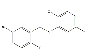 N-[(5-bromo-2-fluorophenyl)methyl]-2-methoxy-5-methylaniline Structure