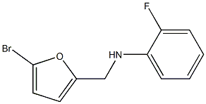 N-[(5-bromofuran-2-yl)methyl]-2-fluoroaniline Structure