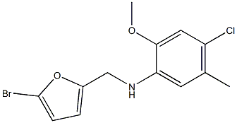 N-[(5-bromofuran-2-yl)methyl]-4-chloro-2-methoxy-5-methylaniline Structure