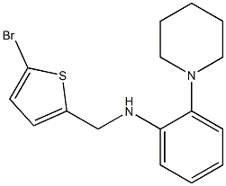 N-[(5-bromothiophen-2-yl)methyl]-2-(piperidin-1-yl)aniline Structure