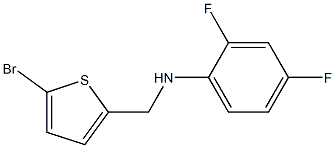 N-[(5-bromothiophen-2-yl)methyl]-2,4-difluoroaniline Structure