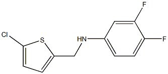 N-[(5-chlorothiophen-2-yl)methyl]-3,4-difluoroaniline Structure