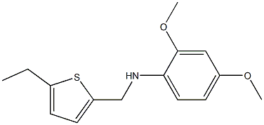 N-[(5-ethylthiophen-2-yl)methyl]-2,4-dimethoxyaniline Struktur