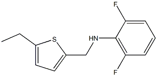 N-[(5-ethylthiophen-2-yl)methyl]-2,6-difluoroaniline 结构式