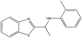 N-[1-(1,3-benzothiazol-2-yl)ethyl]-2-methylaniline Structure