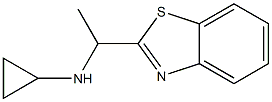 N-[1-(1,3-benzothiazol-2-yl)ethyl]-N-cyclopropylamine Structure