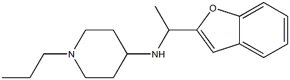 N-[1-(1-benzofuran-2-yl)ethyl]-1-propylpiperidin-4-amine Struktur